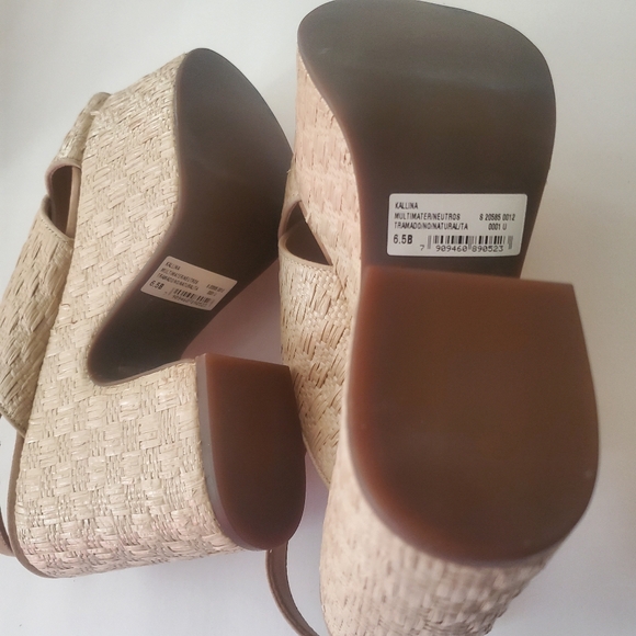 SCHUTZ Tan Platform Espadrille Sandals - Picture 5 of 6